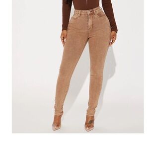 Women's Tan Jeans
